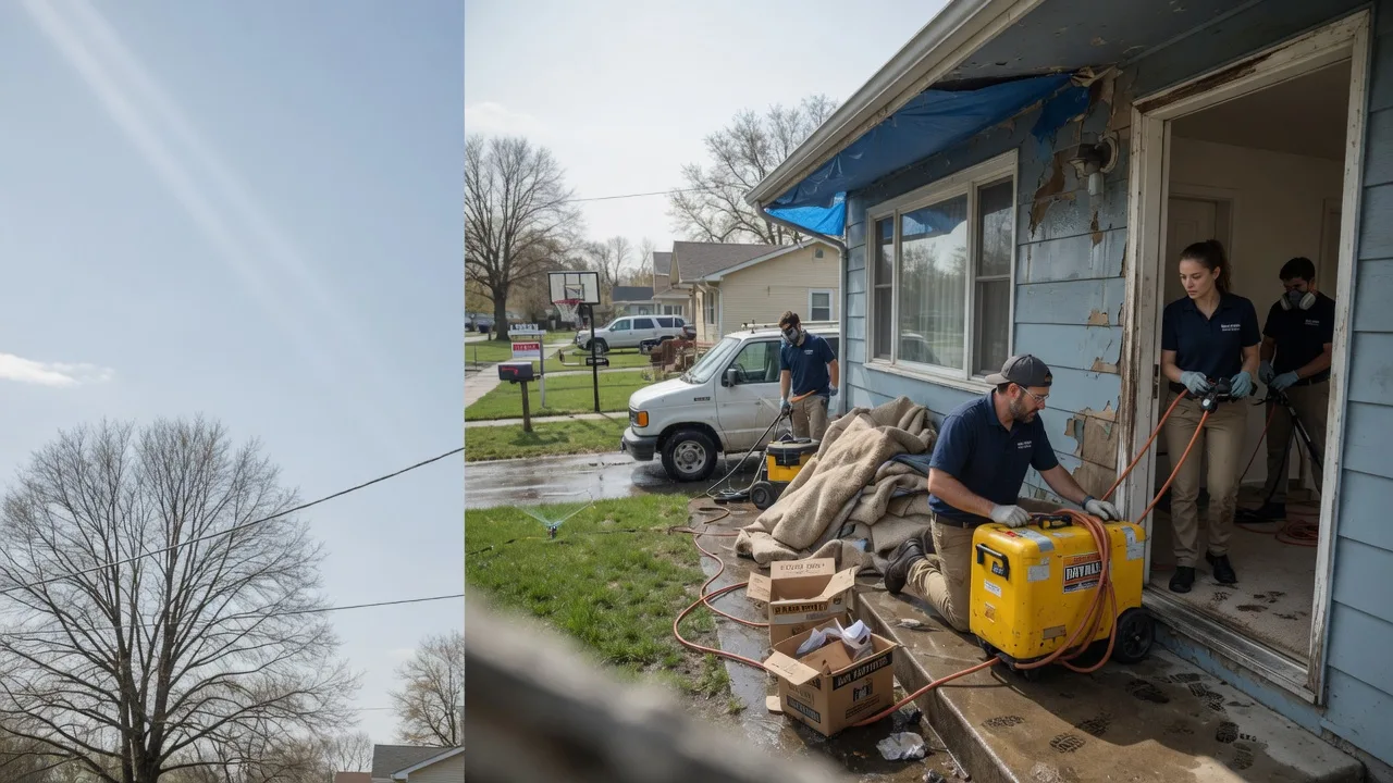 Basement Flood Cleanup in Herrick, IL near me